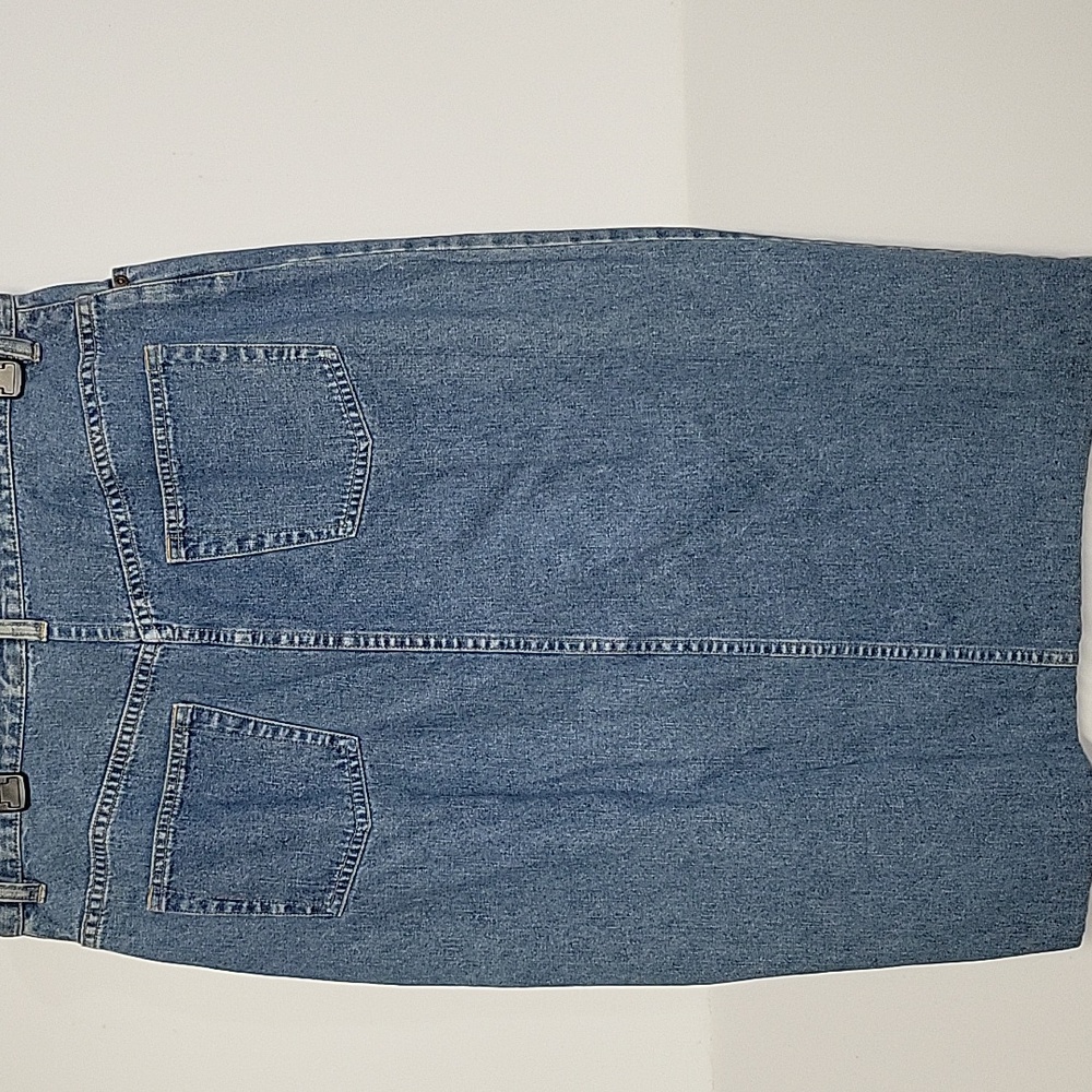 Women's Covington Size 14 Blue Denim Midi Skirt - Picture 6 of 8